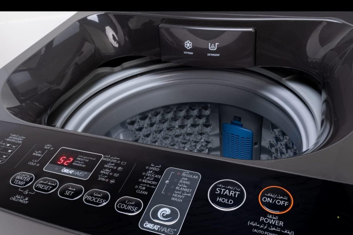 ⁦TOSHIBA - Top Load - Washing Machine - 11 KG - Silver - AW-UK1100HUPEG(SK)⁩ - الصورة ⁦8⁩