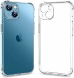 Protective Shock Absorption Bumper soft Transparent Armor Case For Apple iPhone (13)