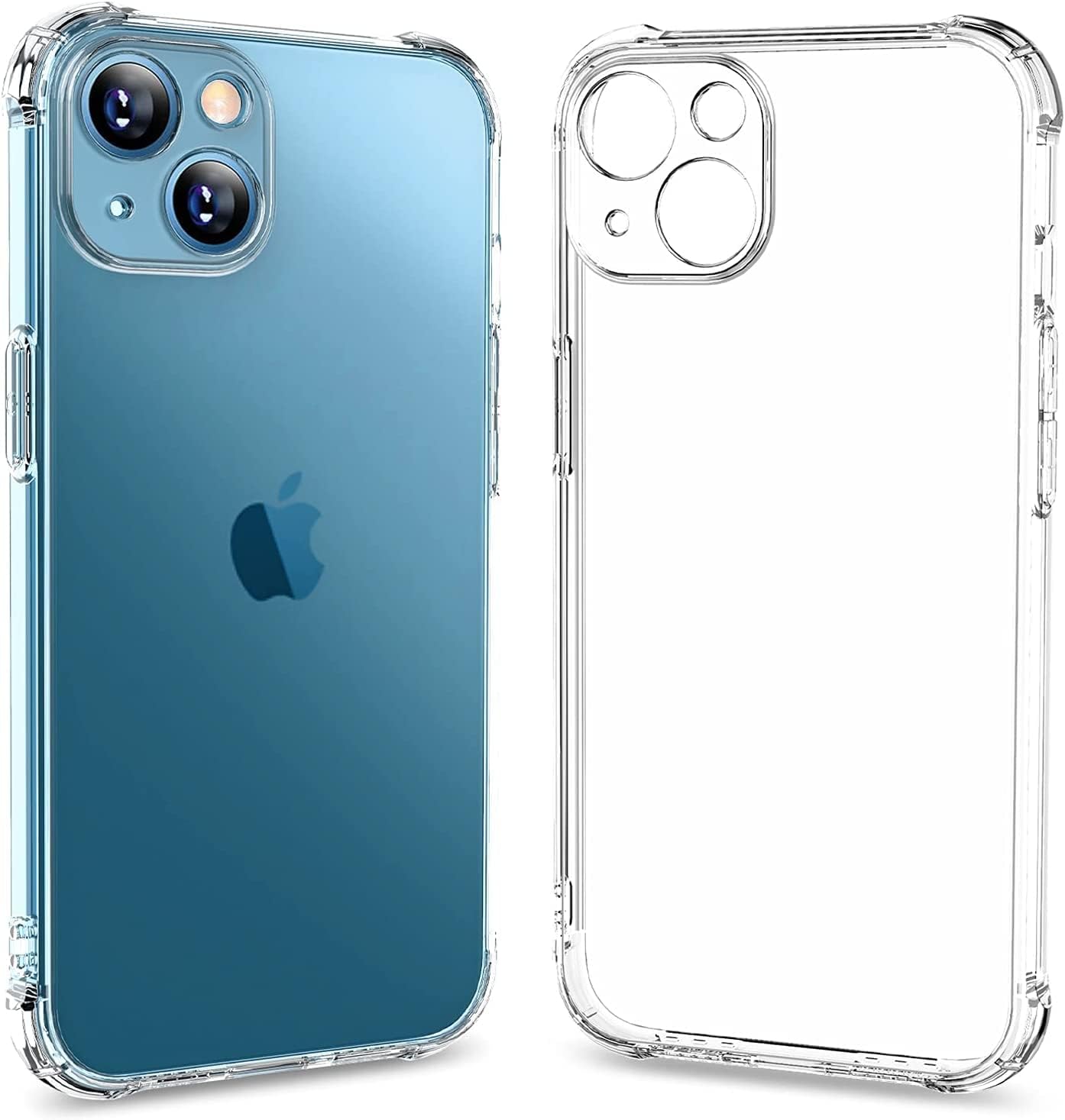 61nBG1CWGZL._AC_SL1468_.jpg Protective Shock Absorption Bumper soft Transparent Armor Case For Apple iPhone (13)