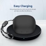 ⁦Writiany Silicone Case for Soundcore by Anker R50i/P20i Case Cover, Protective Skin Compitable with Anker Soundcore R50i/P20i Wireless Earbuds (Black) Headphones Headset⁩ - الصورة ⁦6⁩