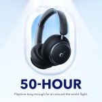 ⁦soundcore by Anker Space Q45 Bluetooth Headphones, Adaptive Active Noise Cancelling up to 98%, 50 Hours Playback, App Control, LDAC Hi-Res Wireless Audio, Lightweight Design, Crystal Clear Calls⁩ - الصورة ⁦7⁩