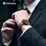 ⁦Fullmosa 20mm/22mm Watch Strap, Leather and Meex Smart Watch Strap Compatible with Amazfit/Huawei/Casio/Fossil, for Men and Women⁩ - الصورة ⁦2⁩