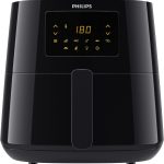 Philips Airfryer XL - 2000W, LED Touch Screen Display, 6.2L, 1.2KGs, 7 Presets, Rapid Air Technology, Connected with HomeID APP, Black - HD9270/90