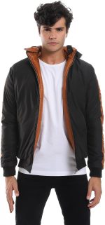 ⁦Andora Mens Double Face Waterproof Bomber Jacket⁩ - الصورة ⁦4⁩