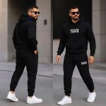⁦MIZA Men's Winter Sports Trung 2 Piece (Hoodie + Pants) Jugging - Fashion Style Comfortable Youth Men⁩ - الصورة ⁦6⁩