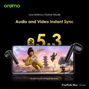 ⁦Oraimo OTW-330S FreePods Neo ENC Wireless Earbuds Bluetooth TWS Earphone with APP Control,50h Play T⁩ - الصورة ⁦11⁩