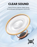 ⁦Soundcore K20i by Anker, Semi-in-Ear Earbuds, Bluetooth Wireless, 36H Playtime, Fast Charge, Clear Sound, ENC 2-Mic Clear Calls, Custom EQ, IPX5, Bluetooth 5.3, App Control (Black) 18 Months Warranty⁩ - الصورة ⁦3⁩