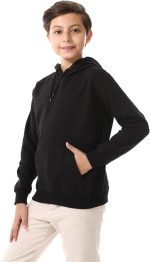 ⁦سويت شيرت بغطاء للرأس وجيوب متصلة للأولاد ومبطن من اندورا⁩ - الصورة ⁦2⁩