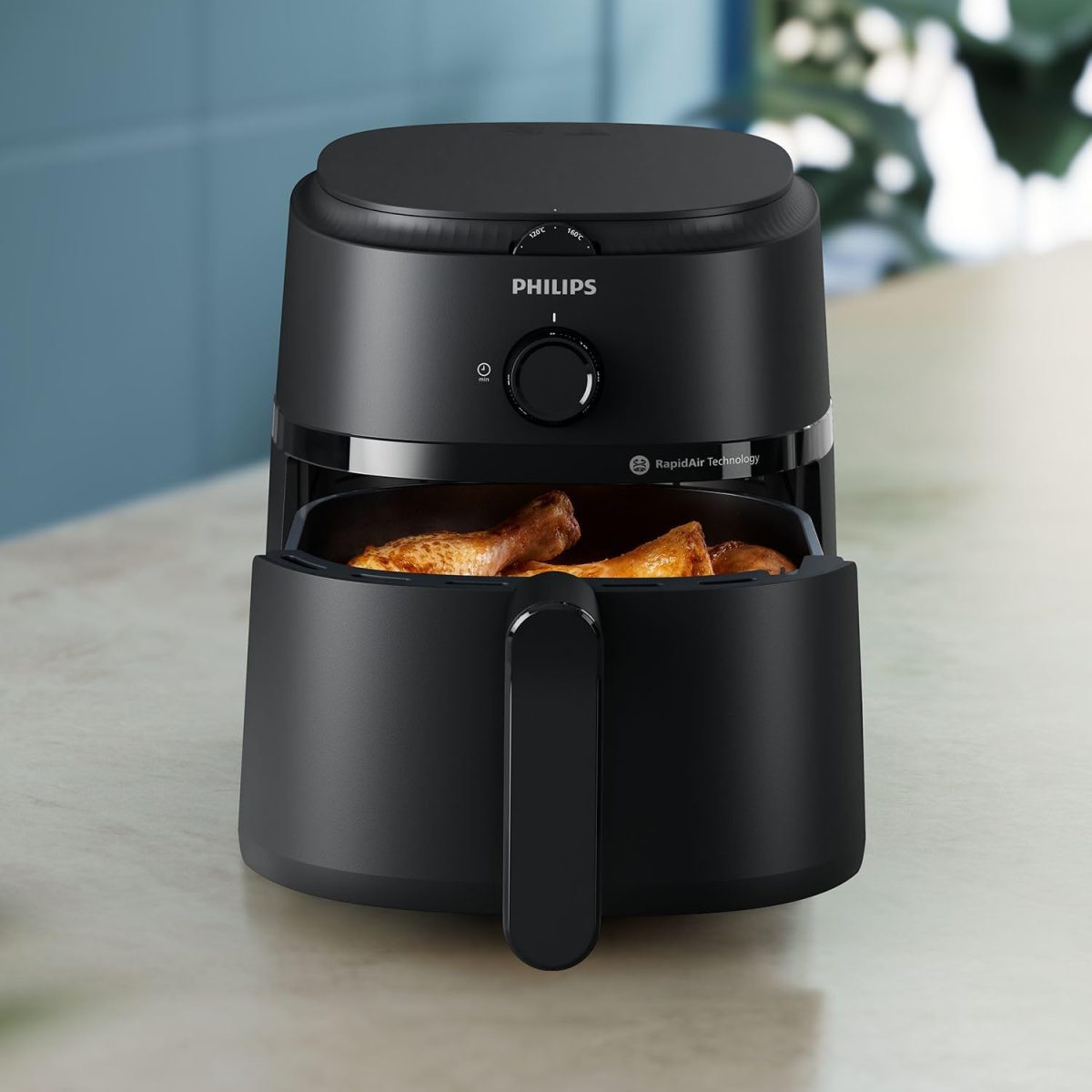 ⁦Philips Airfryer L - 1500W, 50/60Hz, 4.1L, 0.8KGs, 12-in-1 Cooking Functions,Rapid Air Technology, Black - NA120/00⁩ - الصورة ⁦6⁩