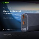 ⁦Oraimo Travaler 22.5 PD 20000mAh Power Bank with 20W Fast Charging,Triple Output, Type C &Micro Input, Multi-Layer Protection with LED Torch⁩ - الصورة ⁦2⁩
