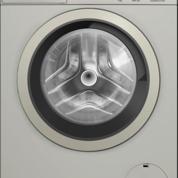 غسالة تحميل أمامية 8 كجم سلسلة 4 من بوش - دوران 1400 دورة في الدقيقة - 2300 وات - شاشة ليد - فضي اينوكس - WAN282X1EG