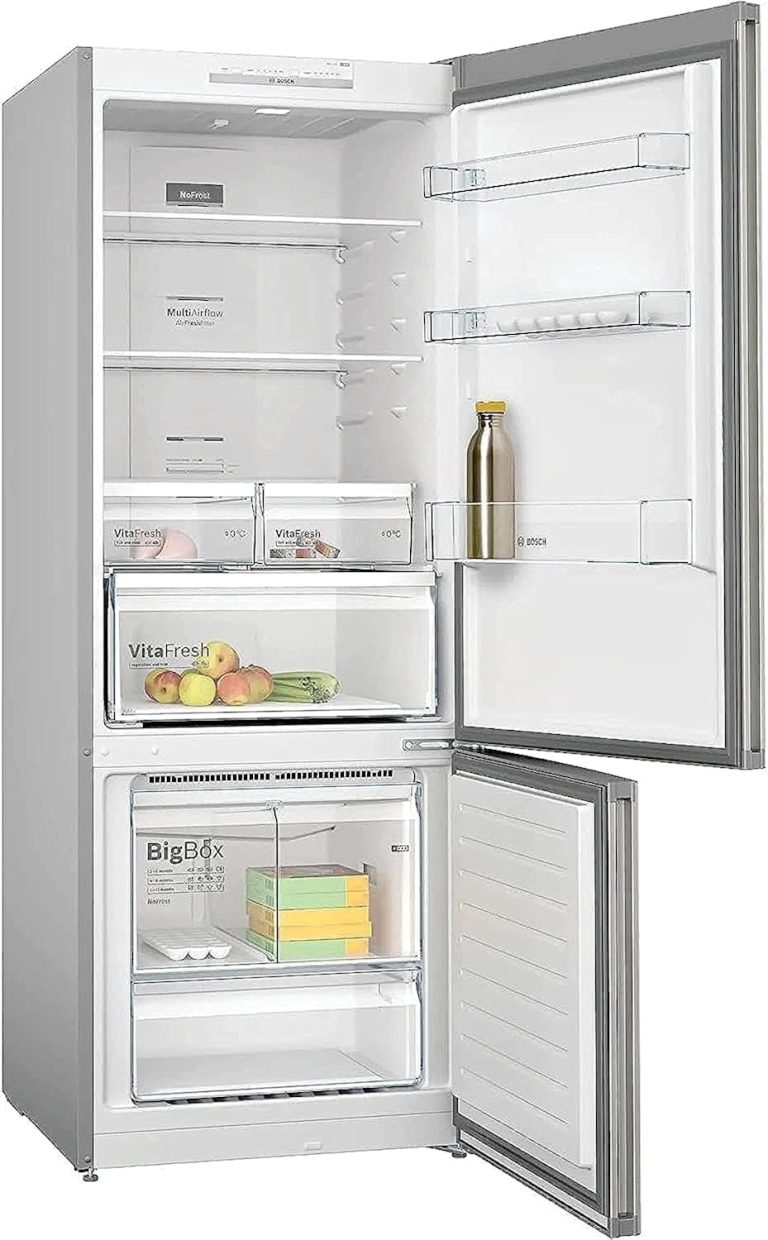 Bosch Serie 4 - No Frost Refrigerator with freezer at bottom Silver - 483 Litre KGN55VI2E9