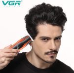⁦VGR V-999 Professional Rechargeable Cordless Beard Hair Trimmer Kit with Dual Motor, Guide Combs Brush USB Cord for Men, Family or Pets Rechargeable Li-ion Battery 120 minutes Runtime⁩ - الصورة ⁦6⁩