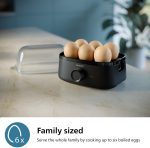 ⁦Philips Egg Cooker 3000 Series - 400W, 6 Eggs Capacity, Cooking Levels, Poached Accessory, Ready Signal, Black - HD9137/91⁩ - الصورة ⁦3⁩