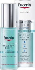 ⁦Eucerin Hyaluron Filler Anti-Aging Moisture Booster Face Gel Moisturizer with Hyaluronic Acid and Glycerin, Lightweight Formula, Plumps up Fine Lines, Immediate Hydration For All Skin Types, 30ml⁩ - الصورة ⁦7⁩