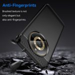 ⁦جراب متوافق مع ريلمى 11 ، - غطاء حماية مقاوم للصدمات شديد التحمل من ألياف الكربون المصقولة - غطاء واقي مضاد للخدش و مقاوم للانزلاق - أسود⁩ - الصورة ⁦5⁩