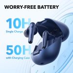 ⁦Soundcore Liberty 4 NC Earbuds, 98.5 Percent Noise Reduction, Adaptive Cancelling To Ears And Environment, Hi-Res Sound, 50H Battery, Wireless Charging, Bluetooth 5.3 Navy Blue -18 Months Warranty⁩ - الصورة ⁦4⁩