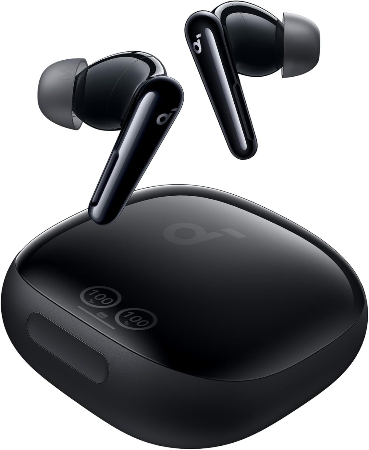 ⁦soundcore Liberty 4 Pro by Anker, Noise Cancelling Wireless Earbuds, 7-Sensor and Real-Time Adaptive Noise Cancelling, Clear Calls with 9 Mics and AI - Black -18 Months Warranty⁩ - الصورة ⁦7⁩