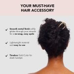 ⁦مشابك معدنية للنساء، دبابيس ذهبية للشعر الكثيف، مشابك على شكل حرف U، مشابك معدنية لجميع أنواع الشعر، مشابك ملفوفة، شوكات شعر من ان كيه دي، قطعتين، ذهبي⁩ - الصورة ⁦4⁩