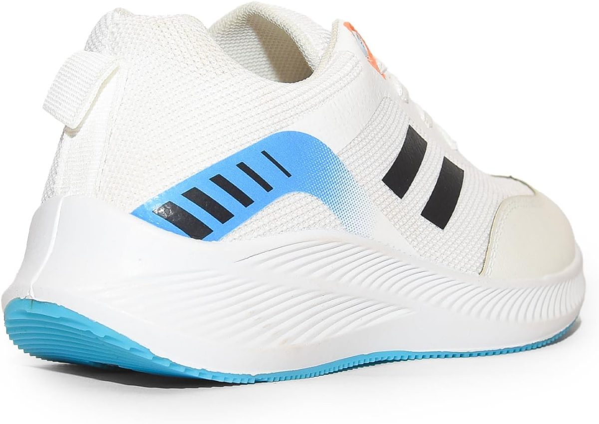 ⁦Women's Sportive Knit Sneakers – Stylish Printed Design (White, 40)⁩ - الصورة ⁦4⁩