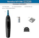 ⁦Philips Norelco Nose Trimmer Series 1000 Nose, Ear & Eyebrow Trimmer, Fully Washable, Stainless Steel Blades – International Warranty – NT1700/49⁩ - الصورة ⁦2⁩