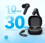 ⁦Anker Soundcore VI R50i True Wireless Earbuds with 10mm Drivers for Powerful Bass, Bluetooth 5.3, Long Playtime (30 Hours), Water Resistant, 2 Clear Mics, and 22 Preset EQs,18 Months Warranty⁩ - الصورة ⁦4⁩