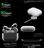 ⁦Wireless Earbuds (PRO 2nd generation) Bluetooth for Android/iOS with Touch Control, Noise Canceling, Charging case⁩ - الصورة ⁦5⁩