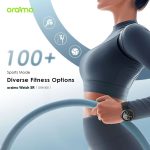 ⁦Oraimo OSW-820 Smart Watch 5R Premium Smartwatch Sleek and Robust for Active Lifestyles - Black⁩ - الصورة ⁦3⁩