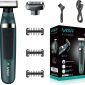 VGR Premium Cordless Rechargeable IPX5 Fully Waterproof Dual Sided OneBlade Trimmer & Shaver 3 Trimming Combs for complete Beard Styling & Body Hair Trimming