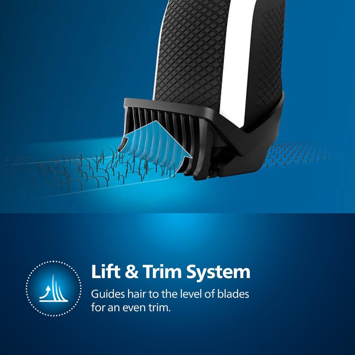 ⁦Philips Beard Trimmer Series 3000 Stainless Steel Blades, With 1mm Precision Settings, Lift & Trim System, 45 min Cordless Use – BT3208/13⁩ - الصورة ⁦2⁩
