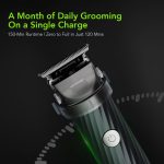 ⁦Oraimo SmartTrimmer 2 Pro | High Precision Beard Trimmer with 0.5mm Close Shaving & Adjustable Blade Head | Dual Speed Control with 150 Min Runtime | Digital Display & Travel Lock (Deep Blue) | Gift⁩ - الصورة ⁦5⁩