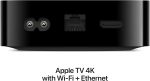 ⁦Apple TV Box 3rd Generation, Stream/Movies over WiFi/Ethernet, A15 Bionic, 128GB Storage, Up to 4K with Dolby Vision & HDR10+, Works with Thread Mesh Networks, Apple TV+, Netflix, Live, Black⁩ - الصورة ⁦4⁩