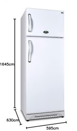 ⁦Kiriazi K 330/1 Refrigerator, 12 Feet - White⁩ - الصورة ⁦3⁩