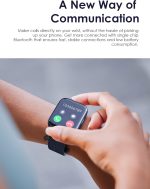 ⁦Oraimo Watch 4 Plus Bluetooth Call Smart Watch 2.01inch HD Display Fitness Tracker With 100+ Sport Modes, IP68 Waterproof⁩ - الصورة ⁦3⁩