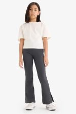 DeFacto Girls Flare Fit Casual Knitted Bottom Leggings D9651A8 Leggings - الصورة 3