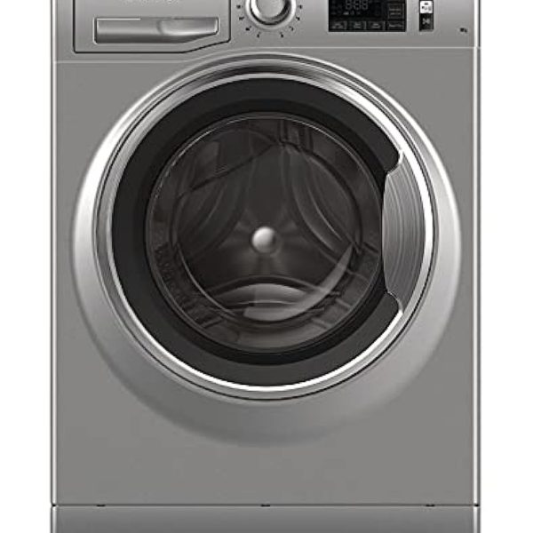غسالة ملابس تحميل امامي قائمة بذاتها من اريستون Nlm11 946 Sc A Ex - فضي، تعبئة أمامية، 9.0 كيلوجرام