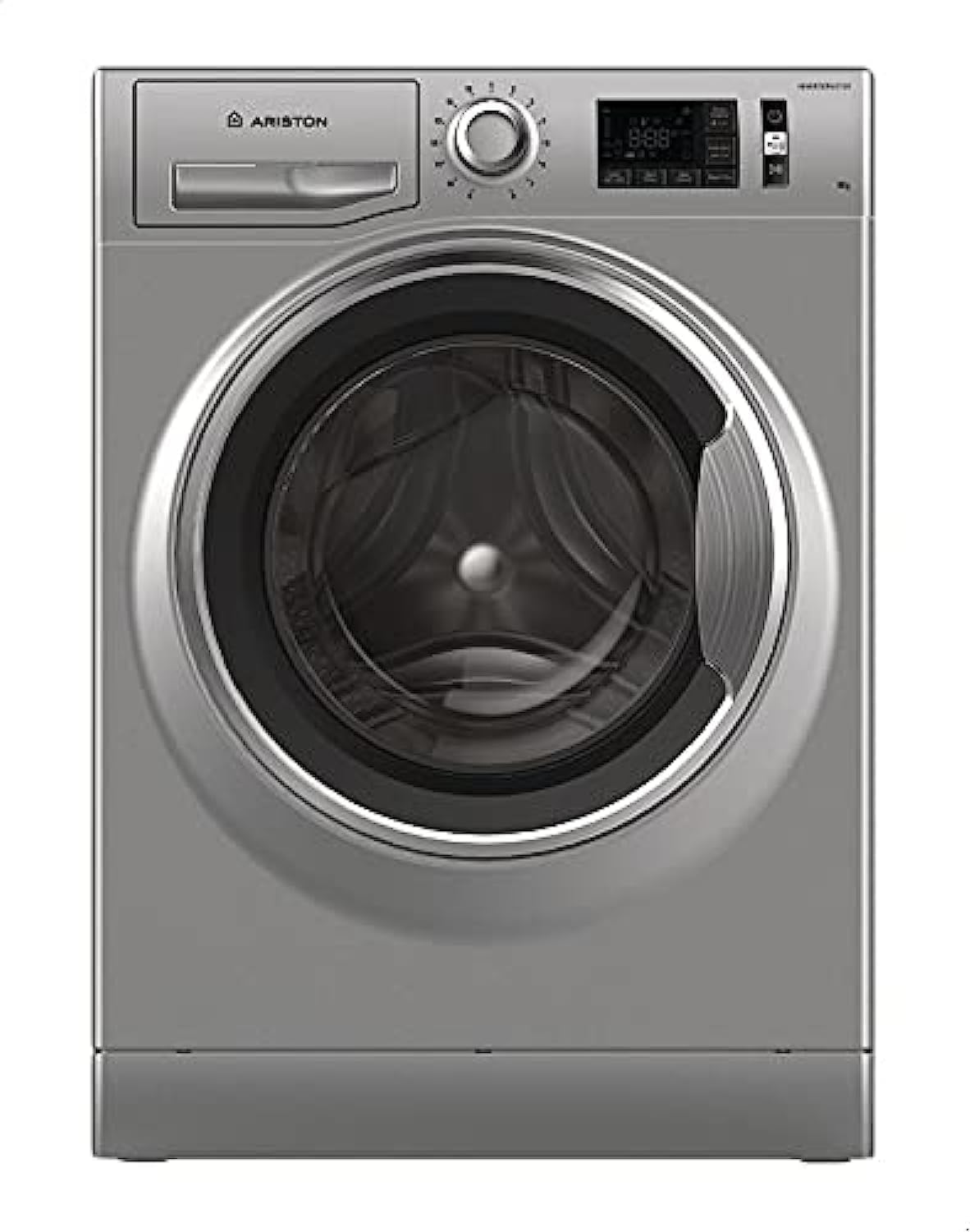 61ucq40QWL._AC_SL1500_.jpg غسالة ملابس تحميل امامي قائمة بذاتها من اريستون Nlm11 946 Sc A Ex - فضي، تعبئة أمامية، 9.0 كيلوجرام