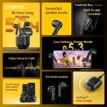 ⁦Oraimo OTW-330S FreePods Neo ENC Wireless Earbuds Bluetooth TWS Earphone with APP Control,50h Play T⁩ - الصورة ⁦9⁩