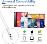 ⁦Vinmooog Stylus Pen for Tablet, Compatible with Samsung/Vivo/Xiaomi/Huawei/Smartphone/Android/iOS, High Sensitivity and Precision Tablet Touch Pen with 2 Replaceable Tips⁩ - الصورة ⁦6⁩