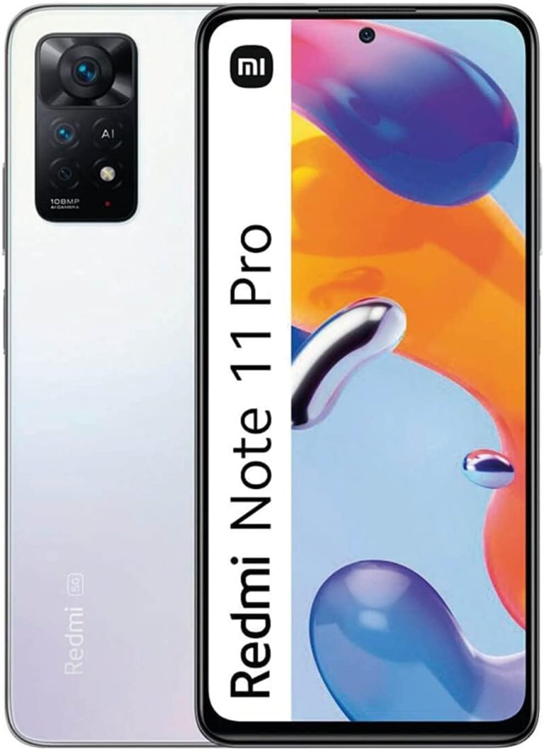 Xiaomi Redmi Note 11 Pro 4G Volte 128GB, 8GB 108MP Camera Night Mode Phone (Polar White, 6.67In), Bluetooth