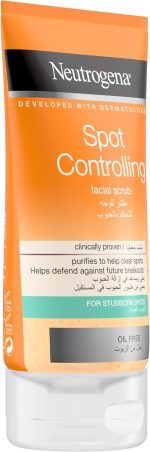 ⁦Neutrogena Spot Controlling Face Scrub, Purifies to Help Clear Spots, Fights Future Breakouts, for a Refined Complexion, Oil Free, 150ml⁩ - الصورة ⁦3⁩