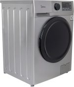 ⁦Midea Front load Washing Machine MFN09W80B/S, Drum clean, Drum clean reminder, Add Garment, Child lock, LED panel, Inverter Motor, 1400 RPM, 8KG, Silver⁩ - الصورة ⁦2⁩