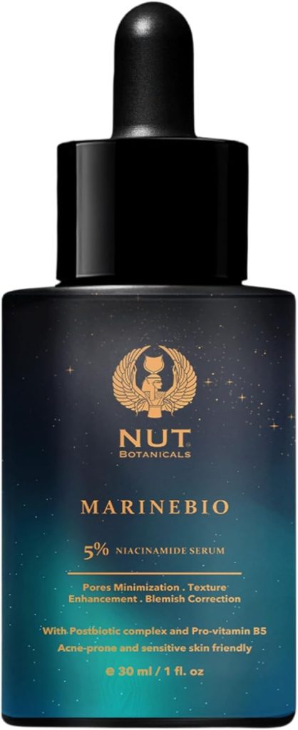Nut Botanicals Marinebio 5% Niacinamide Serum With Panthenol B5 & Postbiotic Complex 30 Ml