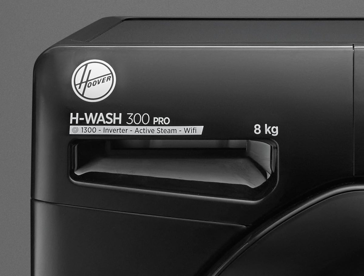 ⁦HOOVER Washing Machine Fully Automatic 8 Kg Inverter Motor Black H3WS38TAMF7B-ELA⁩ - الصورة ⁦8⁩