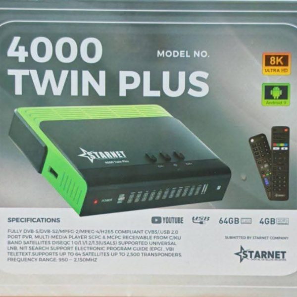 Starnet 4000 Twin Plus 8 K Android