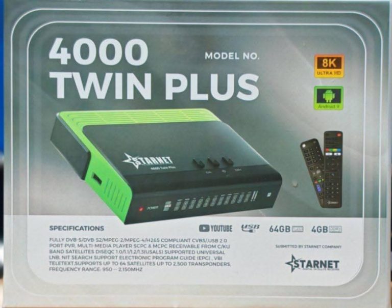 Starnet 4000 Twin Plus 8 K Android