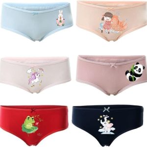 Soft Hipster Panties - For Girls - Set of 6