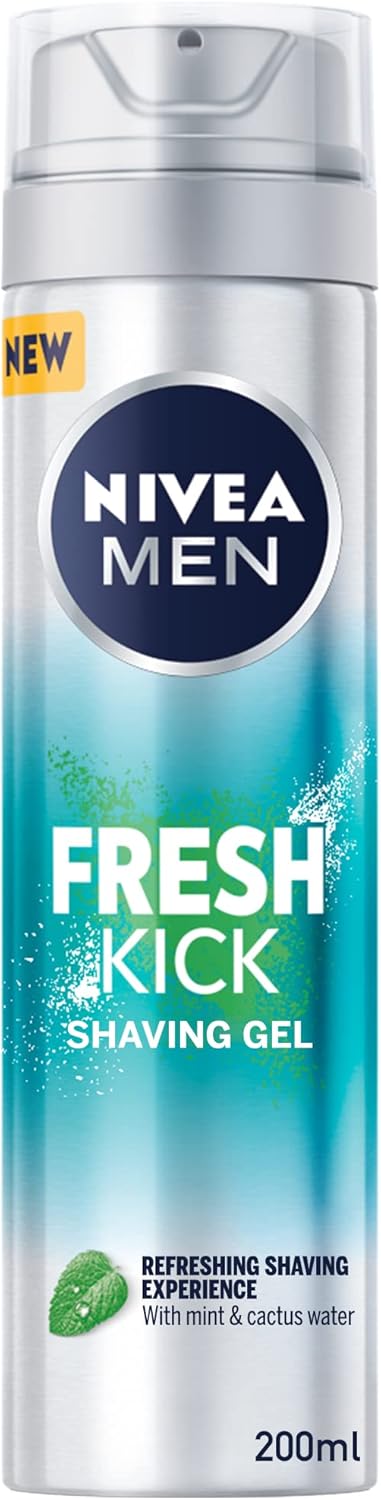 NIVEA MEN Shaving Gel, Fresh & Cool Mint Extracts, 200ml