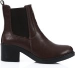 ⁦Xo Style Leather Ankle Boot - 1423⁩ - الصورة ⁦2⁩