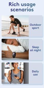 ⁦ساعة سمارت من سلسلة فيت لايف JR-FT3 برو من جوي رووم (للرد على المكالمات وإجراء المكالمات) - لون رمادي غامق⁩ - الصورة ⁦10⁩